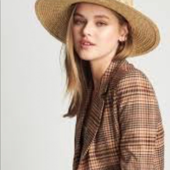 BRIXTON Ashley Unisex Fedora Wide Brim Straw Summer Hat Size OS in Natural - Picture 2 of 8